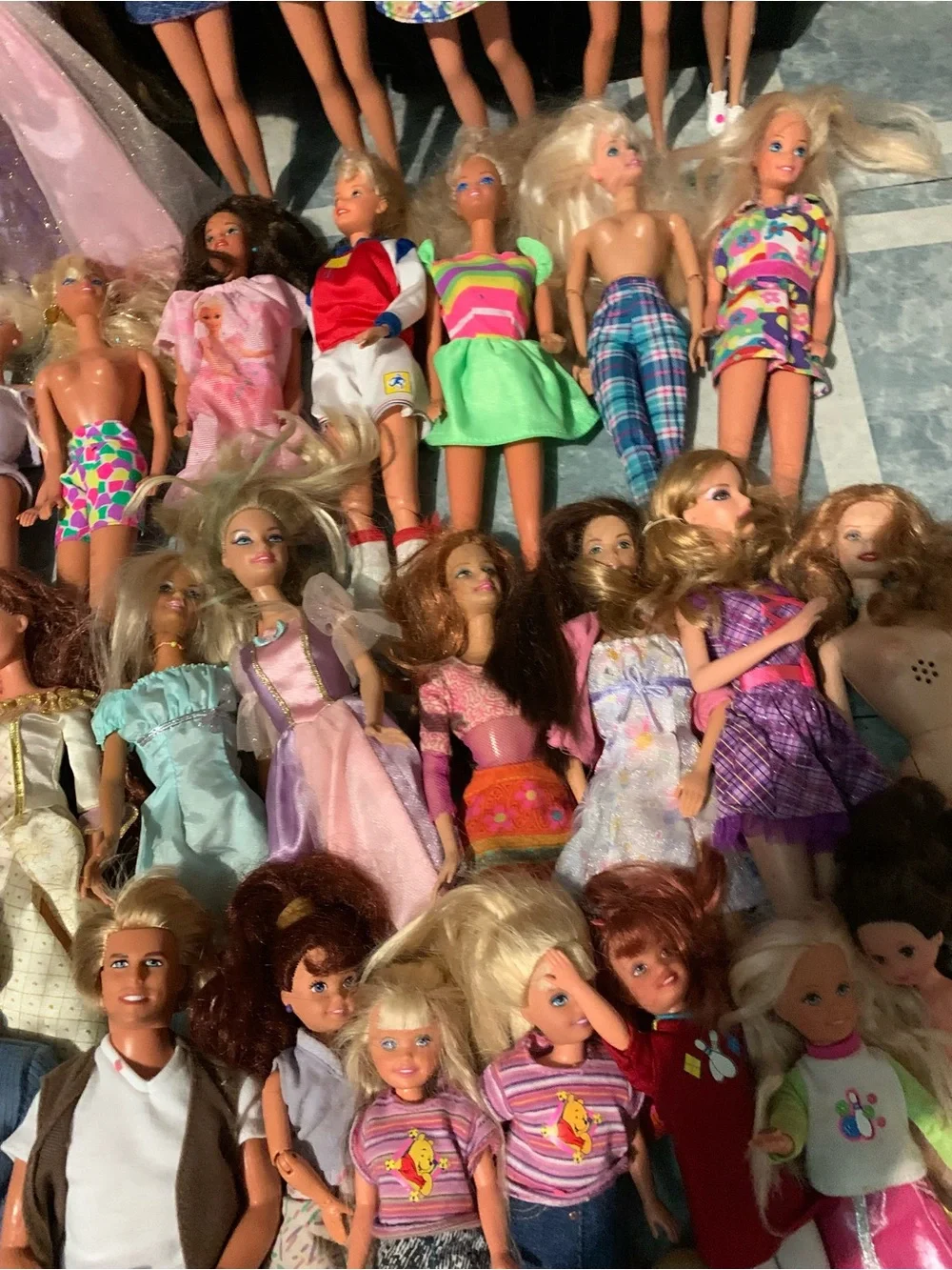 Huge Barbie Mattel 90’s & 2000’s Vintage Dolls, Clothing, Furniture ETC